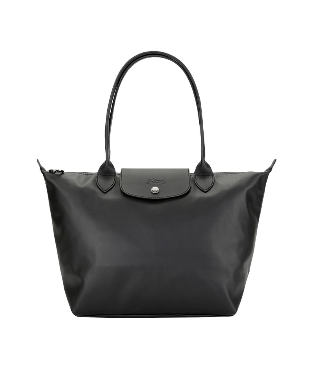 LONGCHAMP Черная тканевая сумка через плечо, фото 1