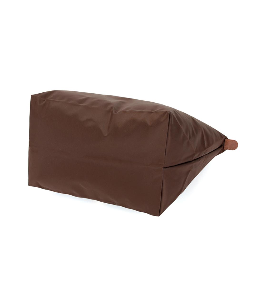 LONGCHAMP Коричневая тканевая сумка через плечо, фото 5