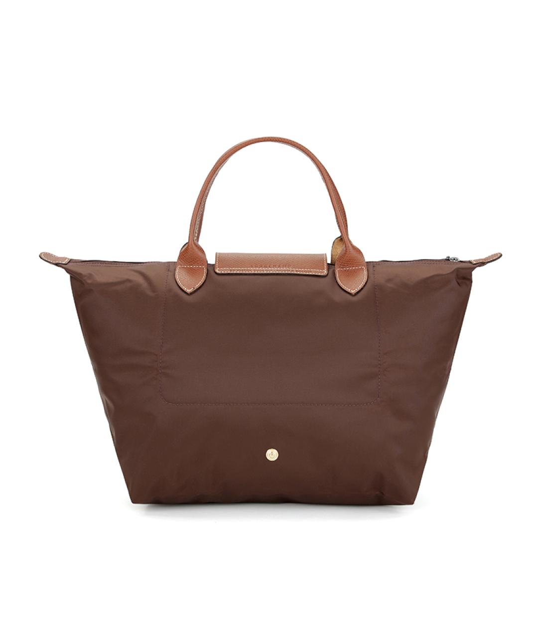 LONGCHAMP Коричневая тканевая сумка через плечо, фото 4