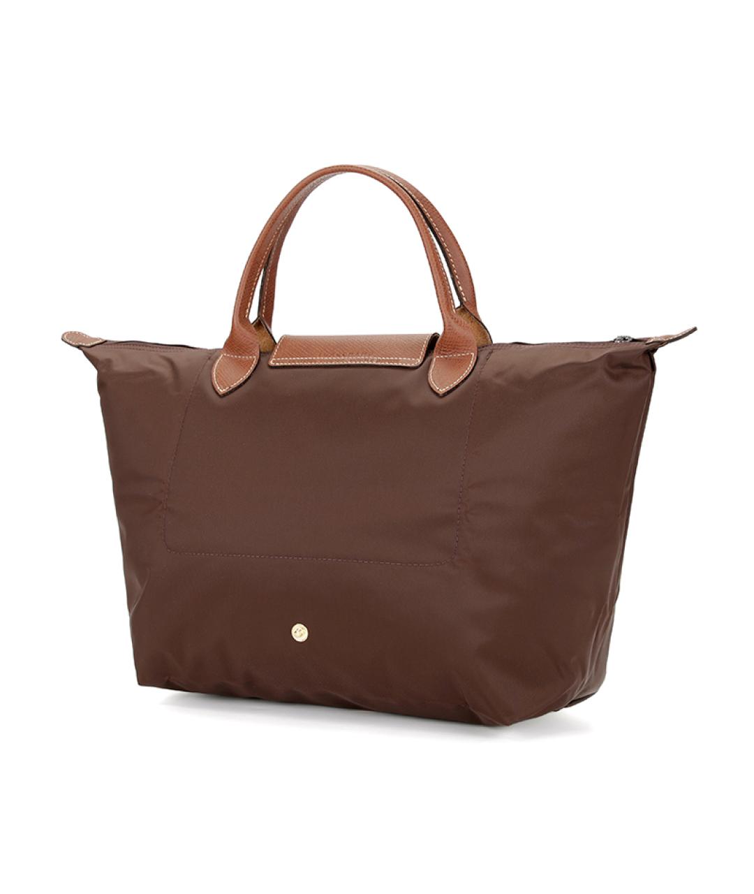 LONGCHAMP Коричневая тканевая сумка через плечо, фото 3