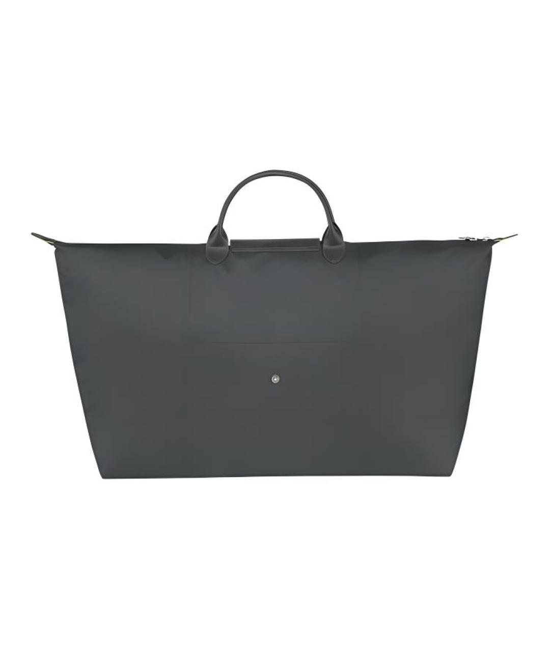 LONGCHAMP Серая тканевая дорожная/спортивная сумка, фото 3