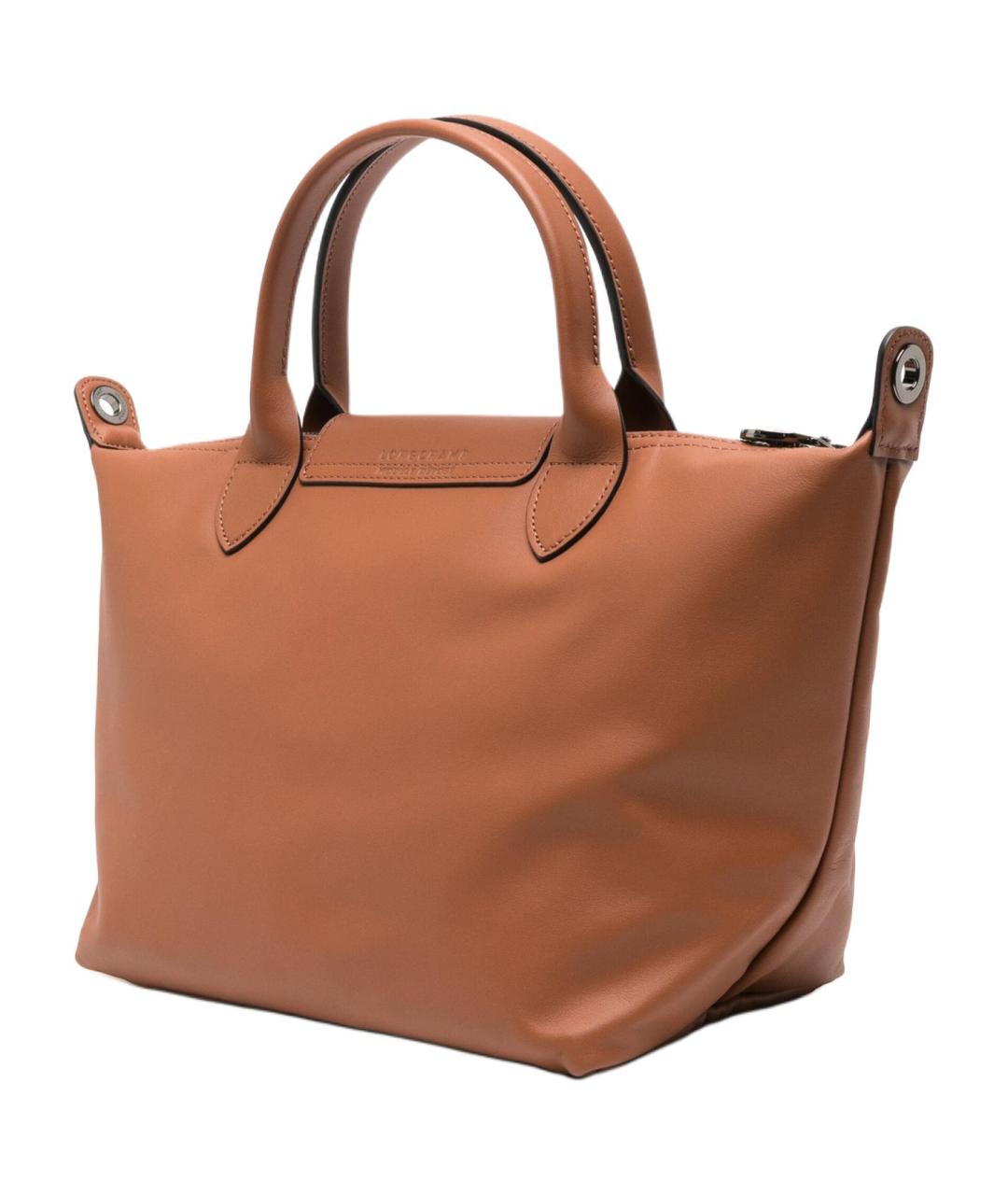 LONGCHAMP Коричневая кожаная сумка через плечо, фото 2