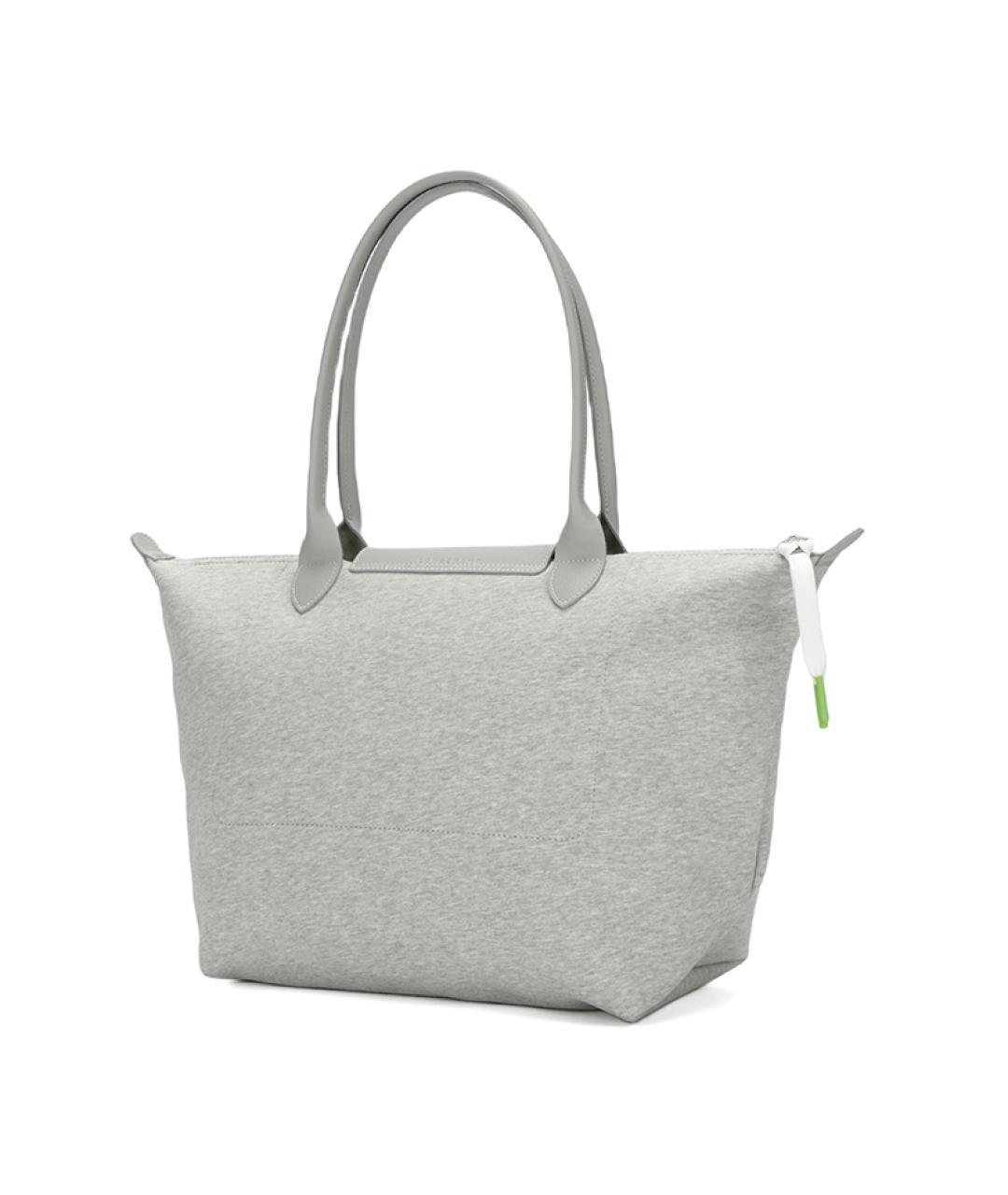 LONGCHAMP Серая тканевая сумка через плечо, фото 3