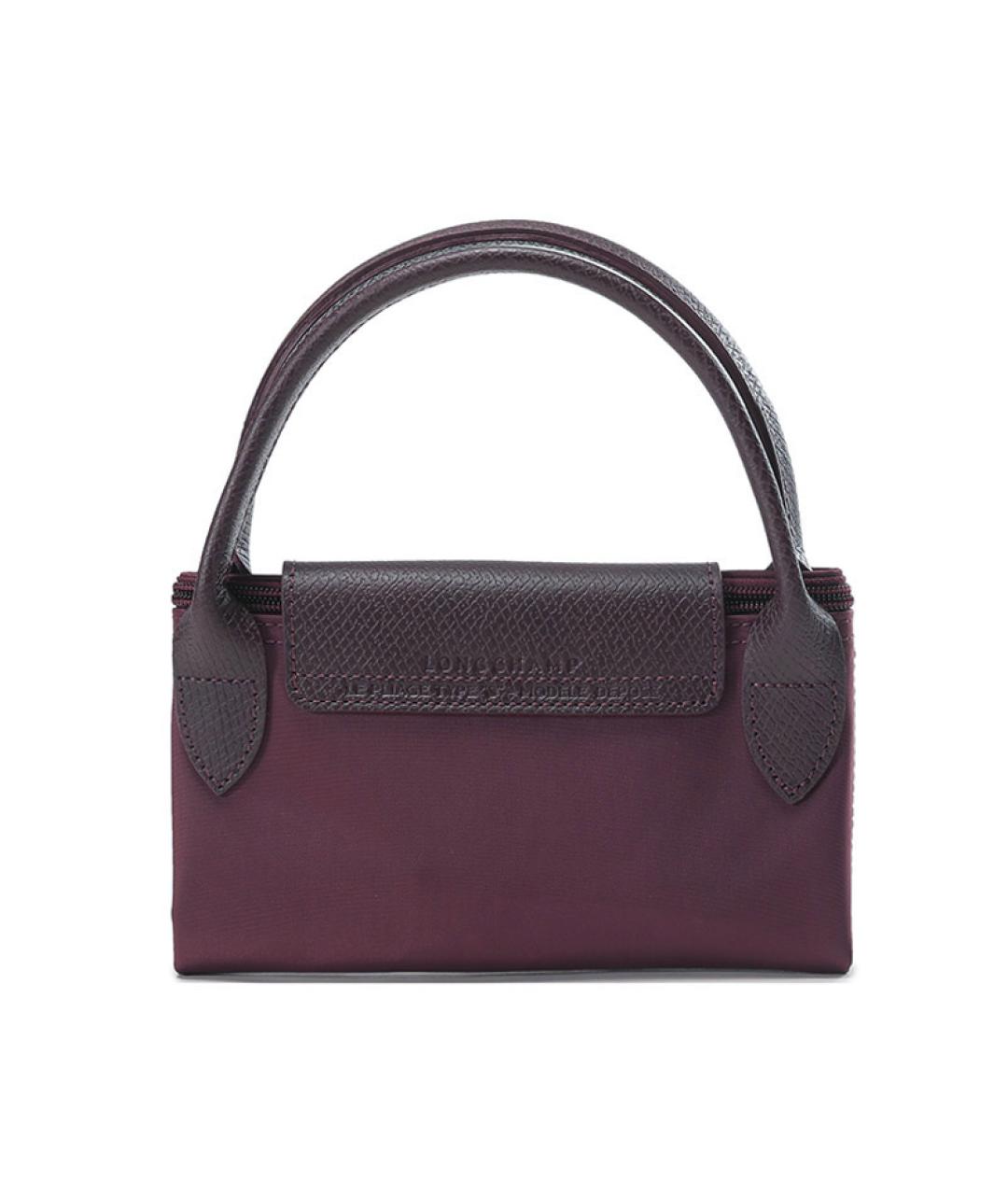 LONGCHAMP Бордовая тканевая сумка через плечо, фото 8