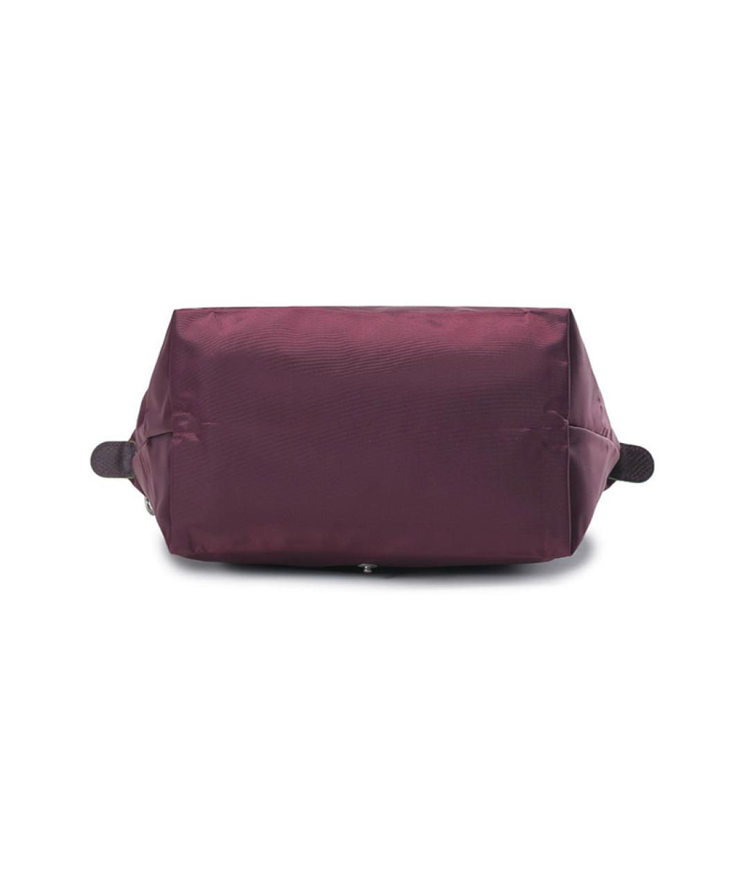 LONGCHAMP Бордовая тканевая сумка через плечо, фото 5