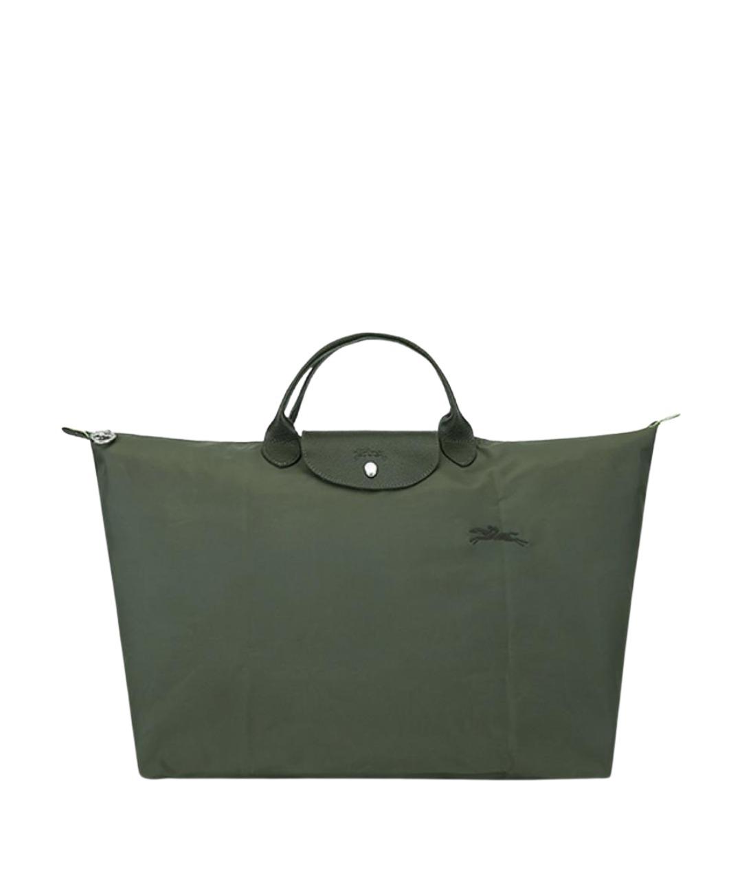 LONGCHAMP Зеленая тканевая дорожная/спортивная сумка, фото 1