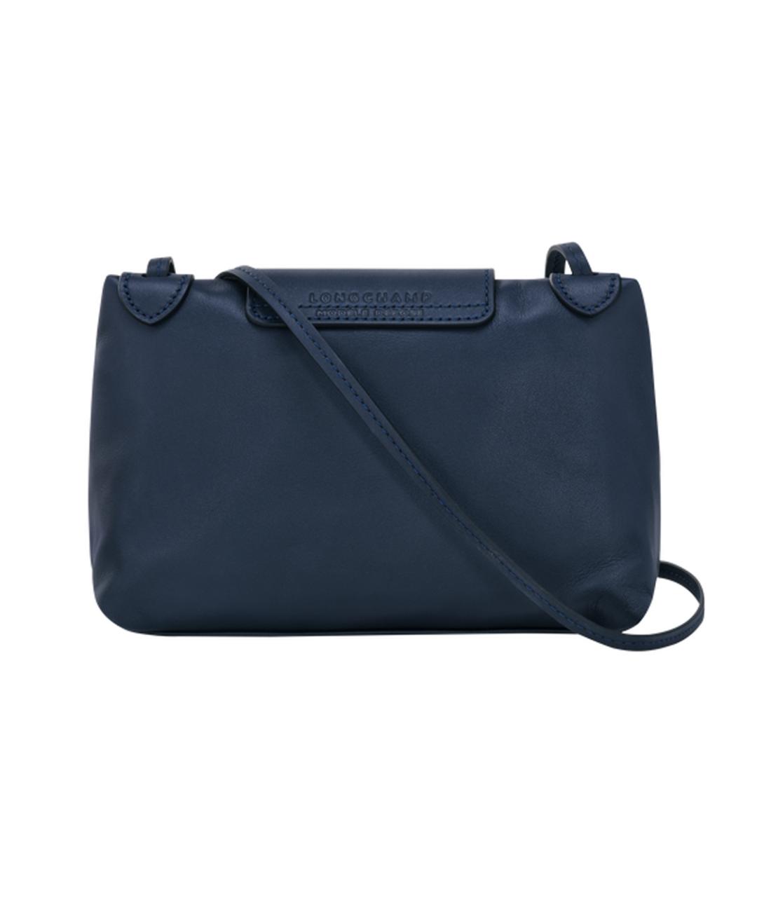 LONGCHAMP Темно-синяя тканевая сумка через плечо, фото 3