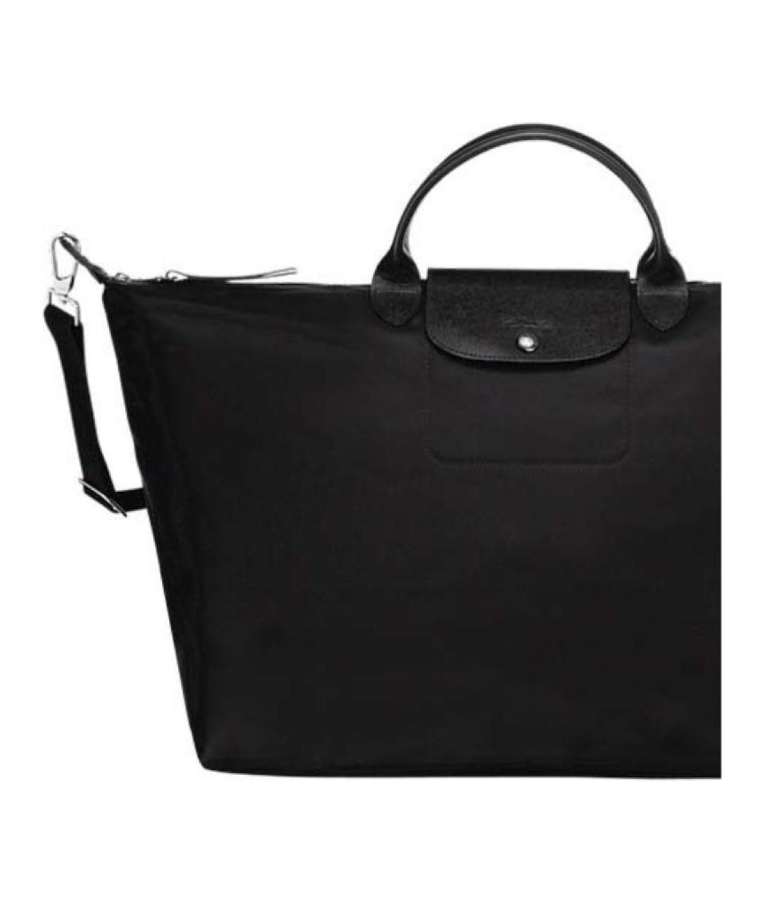 LONGCHAMP Черная тканевая сумка через плечо, фото 4