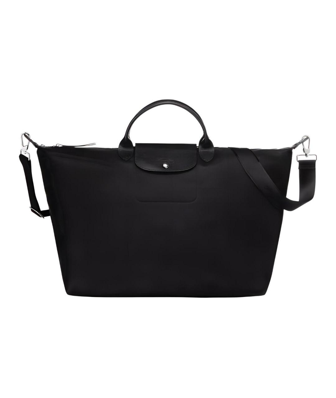 LONGCHAMP Черная тканевая сумка через плечо, фото 1