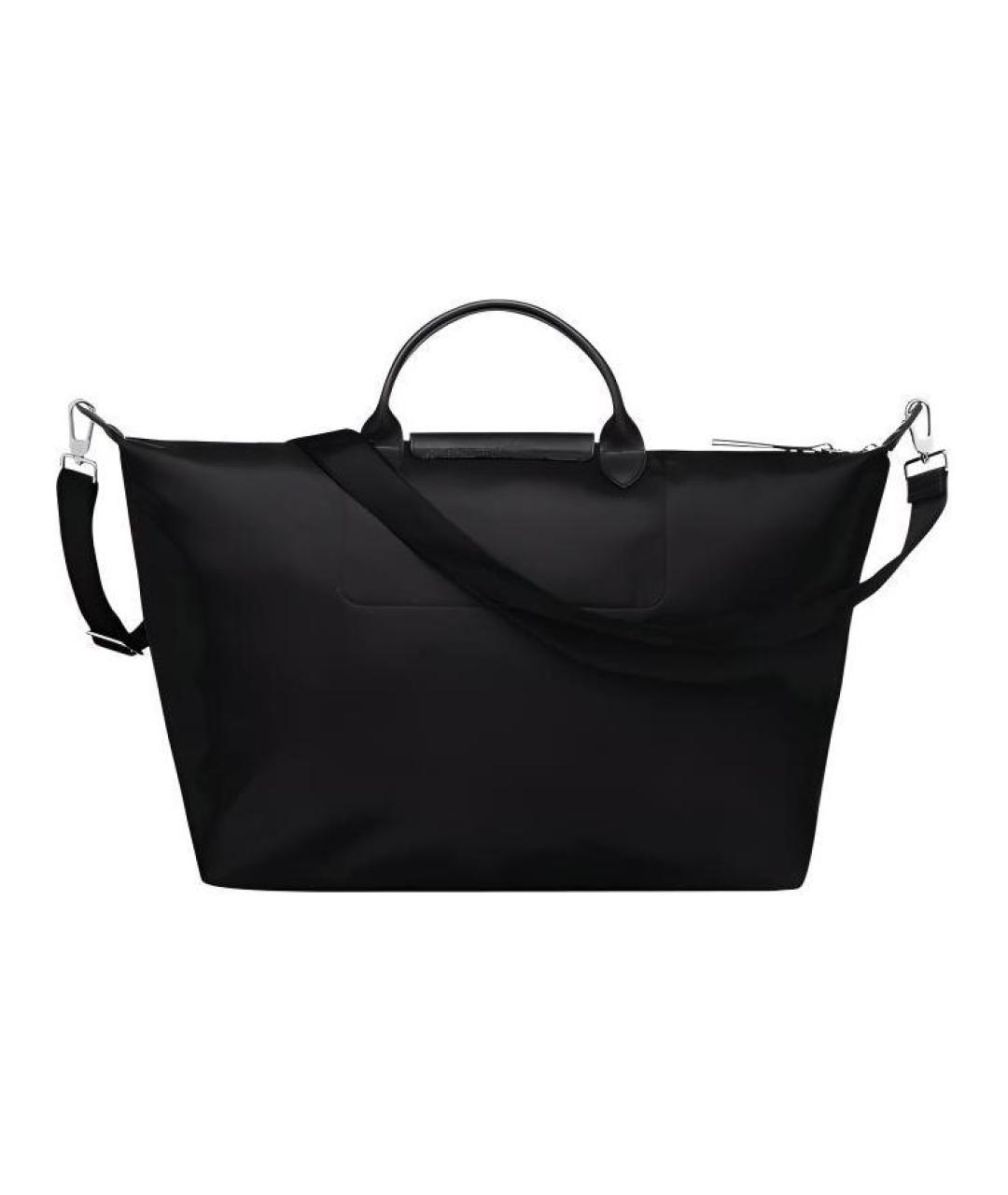 LONGCHAMP Черная тканевая сумка через плечо, фото 3