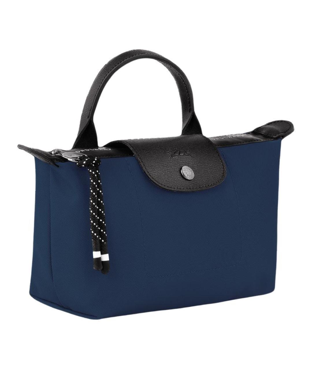 LONGCHAMP Синяя тканевая сумка через плечо, фото 2