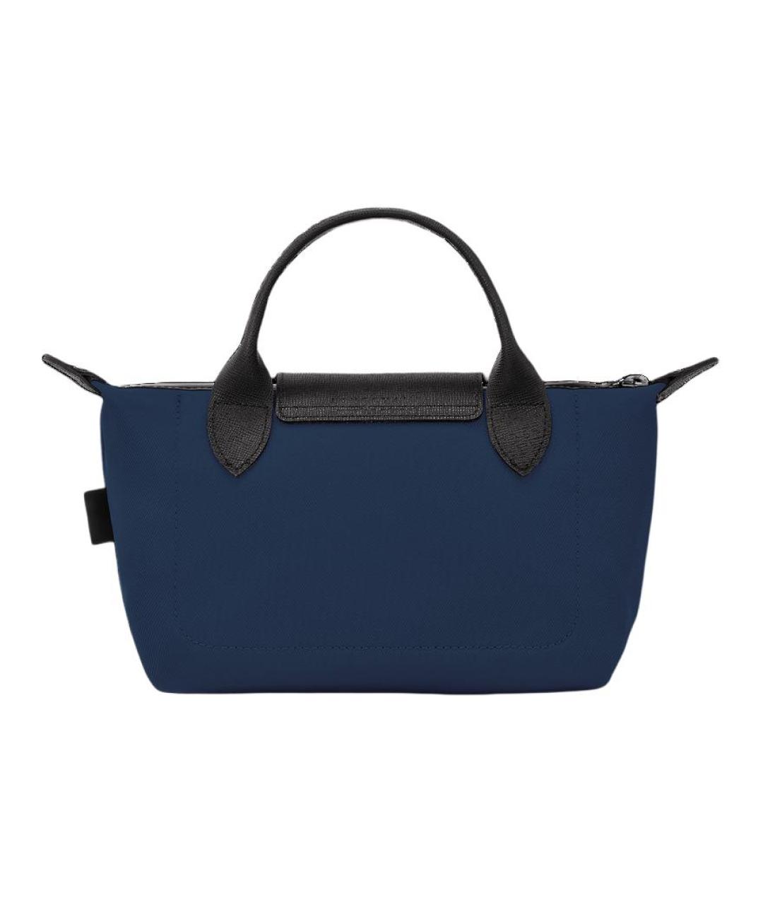 LONGCHAMP Синяя тканевая сумка через плечо, фото 4