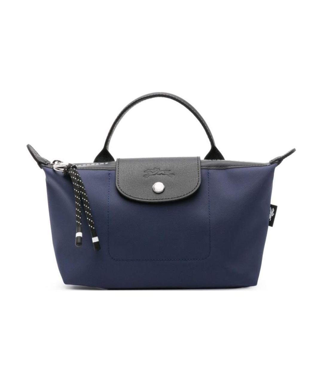LONGCHAMP Синяя тканевая сумка через плечо, фото 1