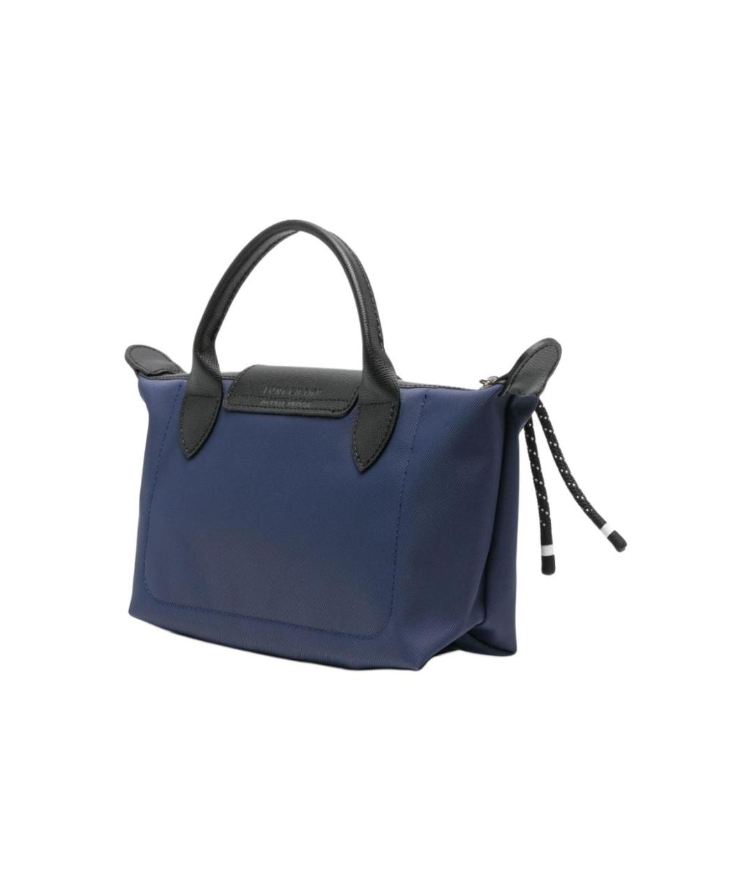 LONGCHAMP Синяя тканевая сумка через плечо, фото 3
