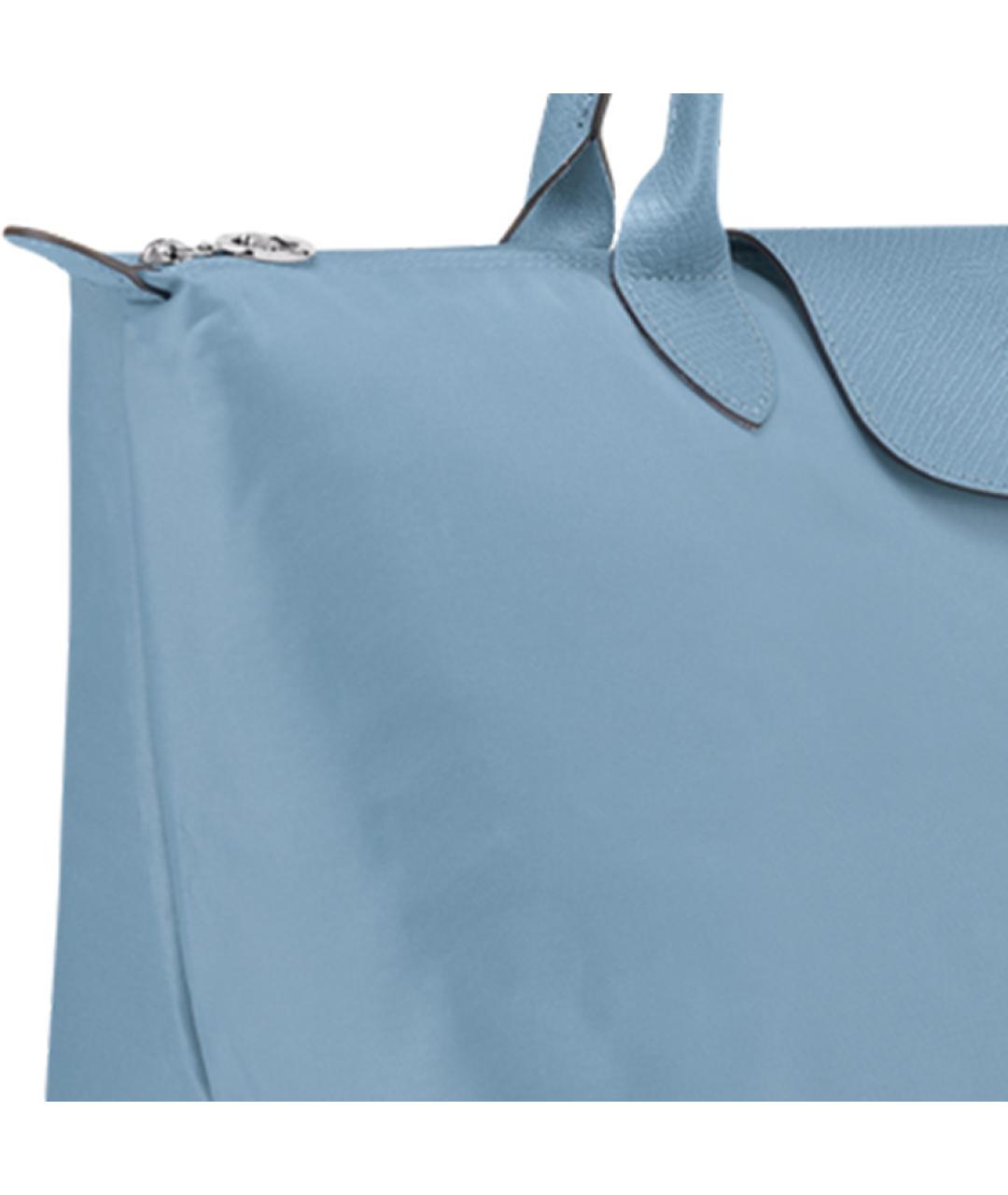 LONGCHAMP Голубая тканевая сумка через плечо, фото 6