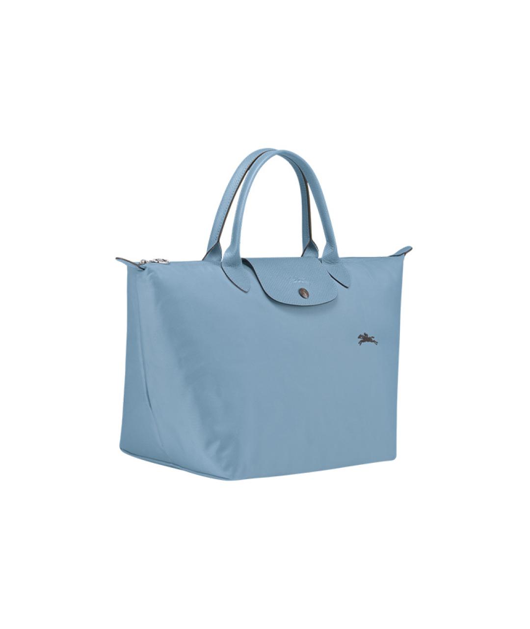 LONGCHAMP Голубая тканевая сумка через плечо, фото 2