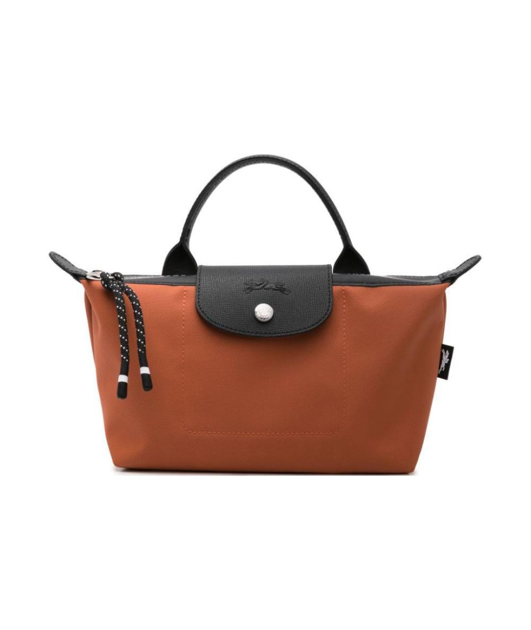 LONGCHAMP Коричневая тканевая сумка через плечо, фото 1