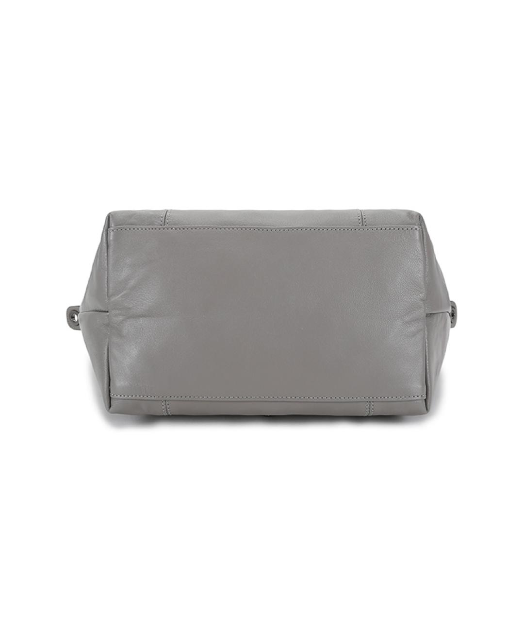 LONGCHAMP Серая кожаная сумка через плечо, фото 6