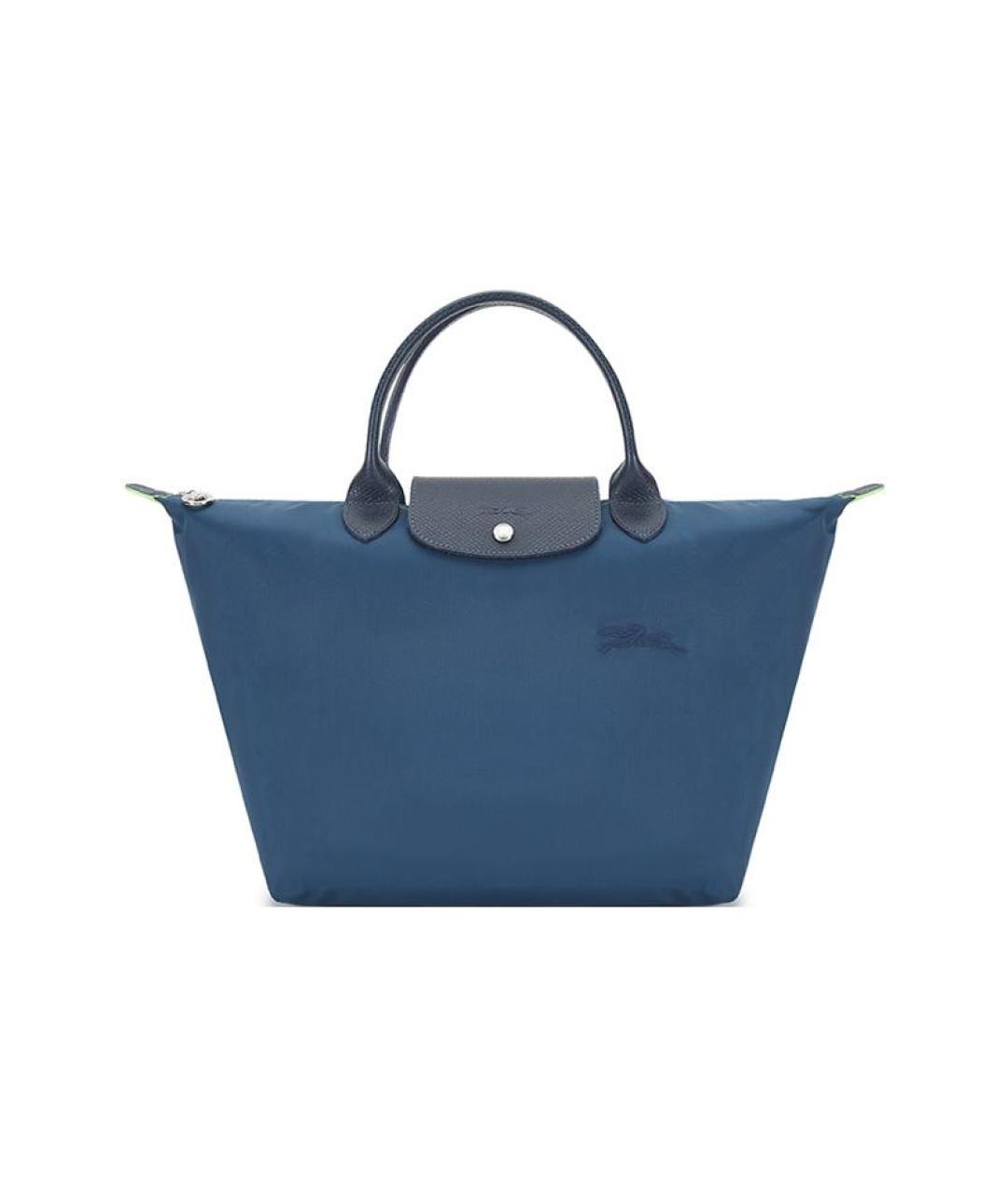 LONGCHAMP Синяя тканевая сумка через плечо, фото 1