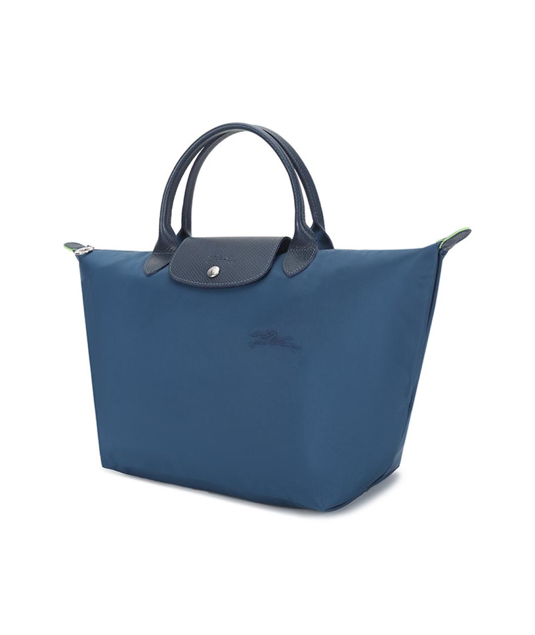 LONGCHAMP Синяя тканевая сумка через плечо, фото 2