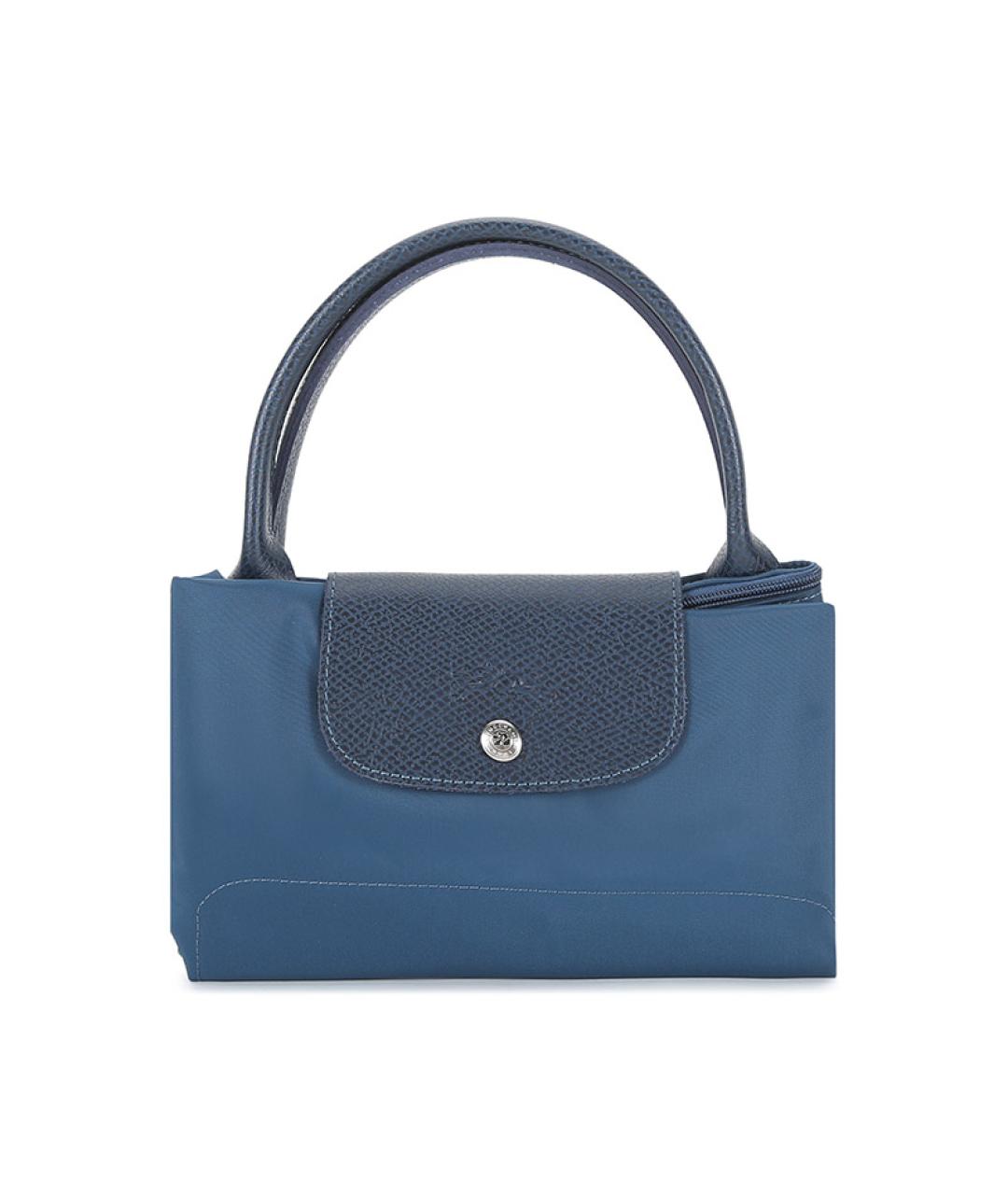 LONGCHAMP Синяя тканевая сумка через плечо, фото 7