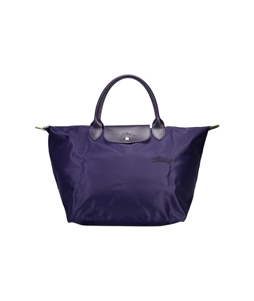 LONGCHAMP Темно-синяя тканевая сумка через плечо, фото 1