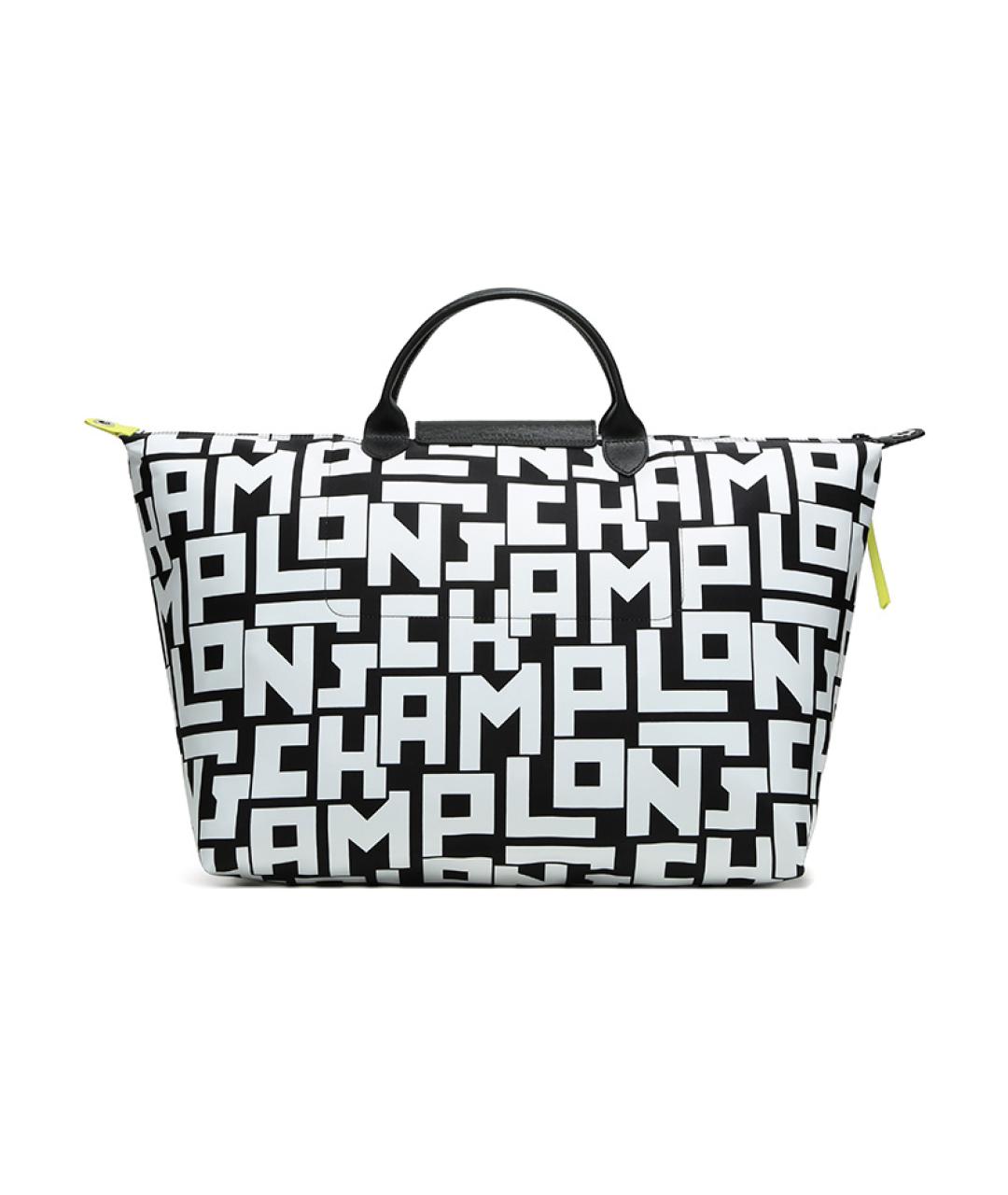 LONGCHAMP Черная тканевая сумка через плечо, фото 4