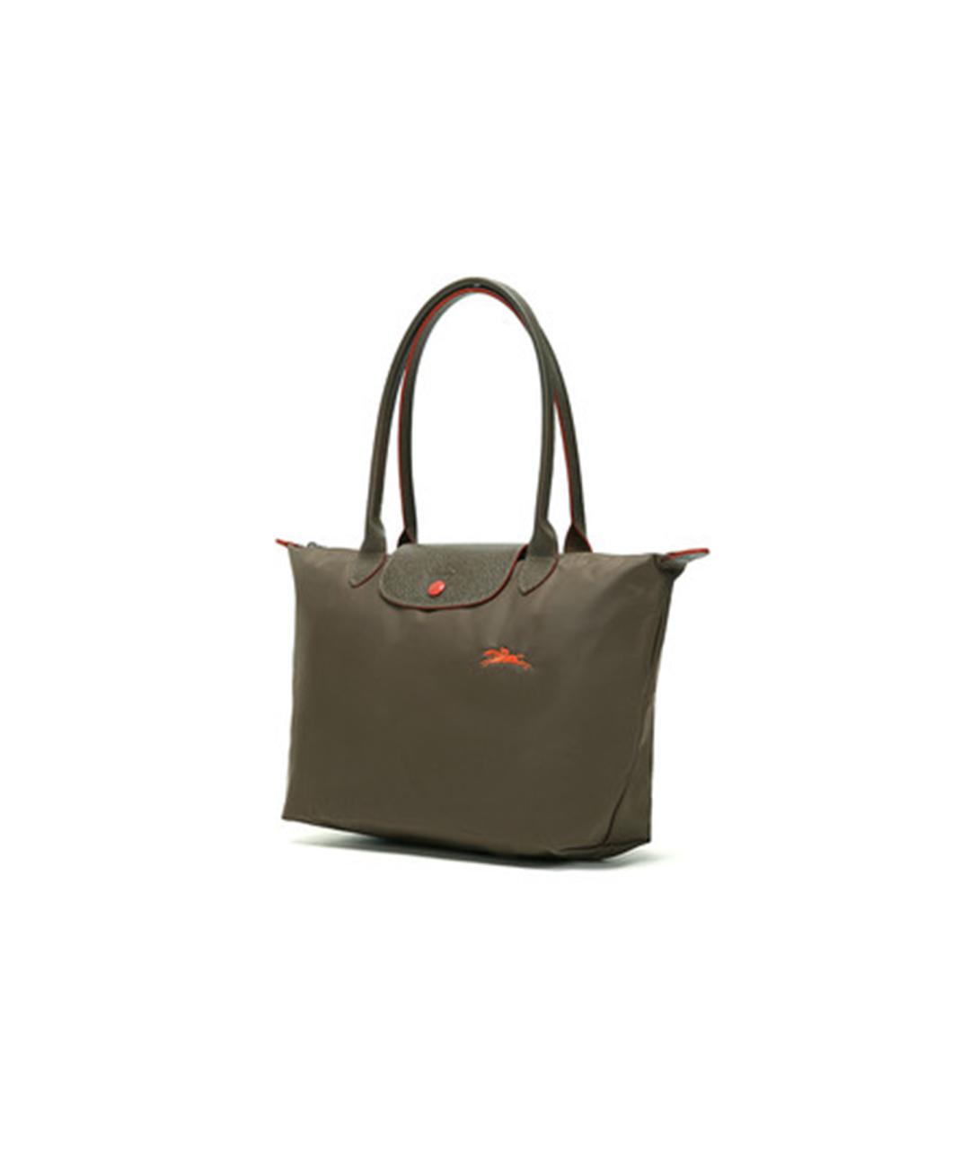 LONGCHAMP Хаки тканевая сумка через плечо, фото 2