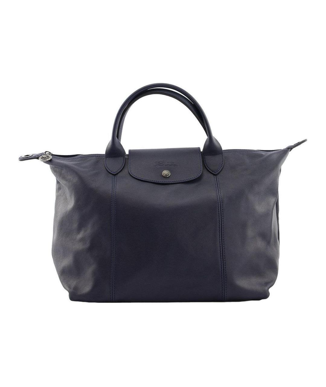 LONGCHAMP Темно-синяя кожаная сумка через плечо, фото 1