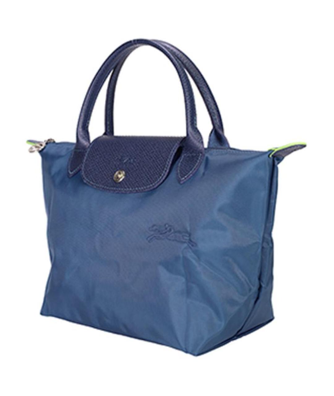 LONGCHAMP Темно-синяя тканевая сумка через плечо, фото 2