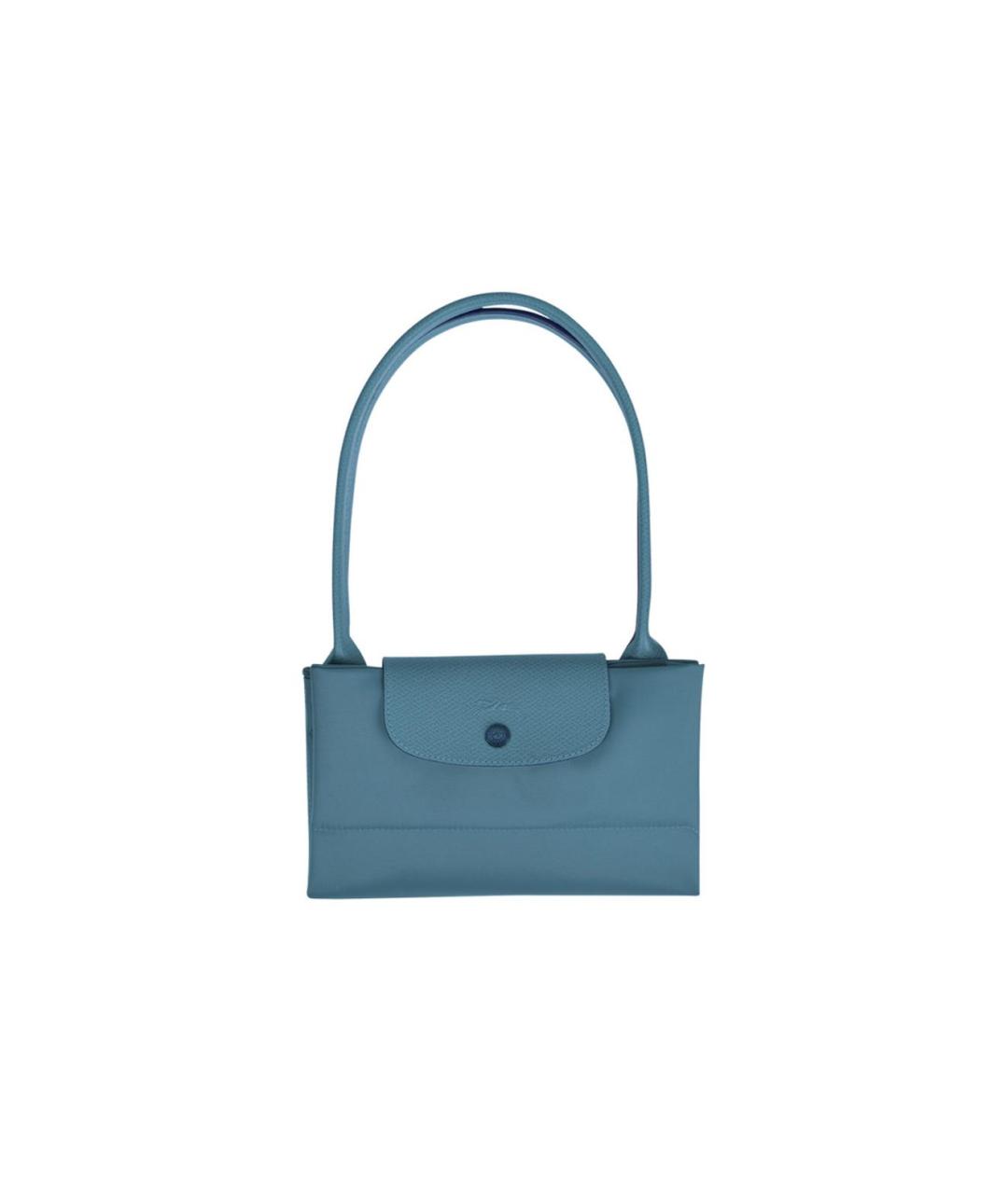 LONGCHAMP Голубая хлопковая сумка через плечо, фото 4