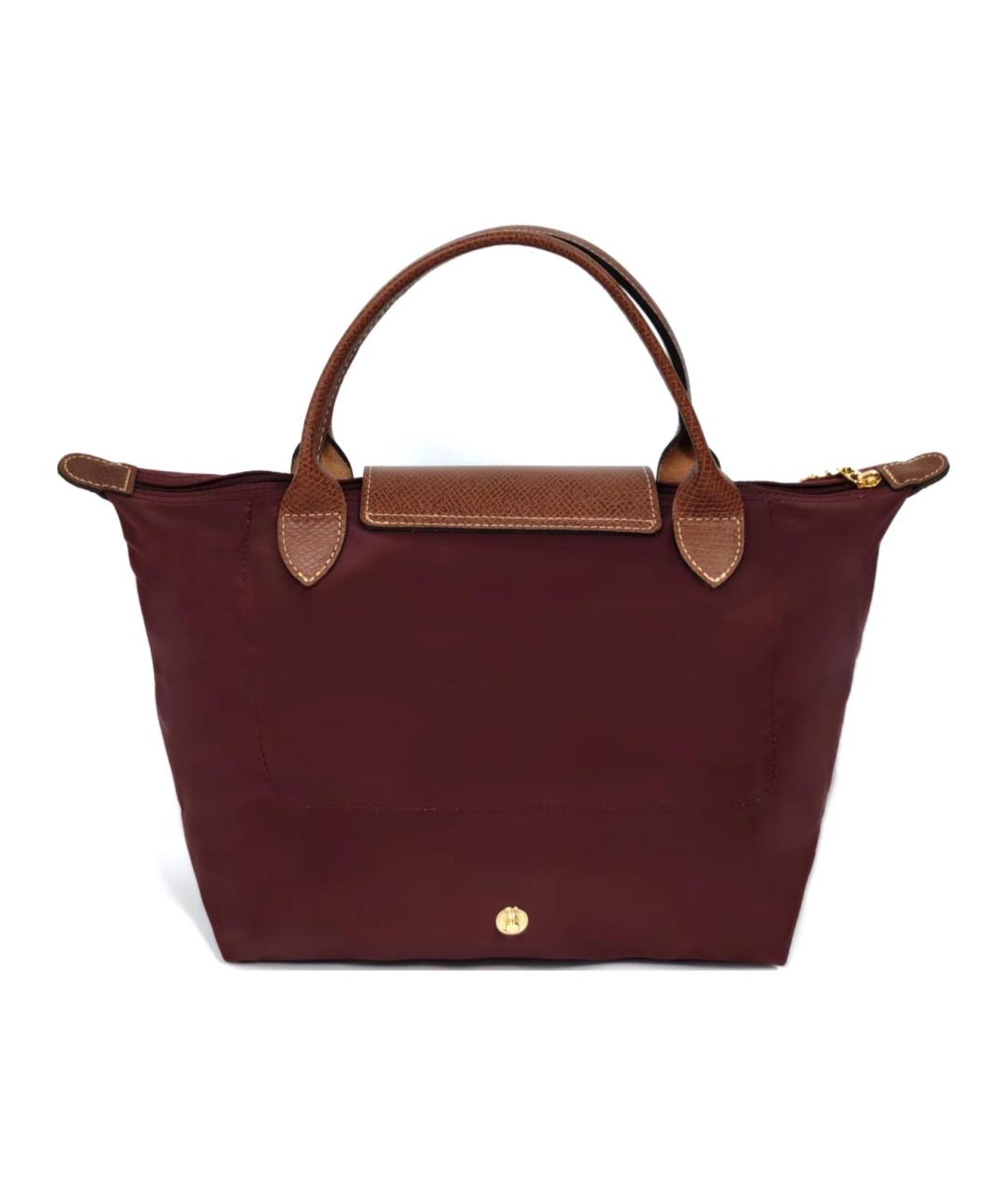 LONGCHAMP Коричневая тканевая сумка через плечо, фото 4
