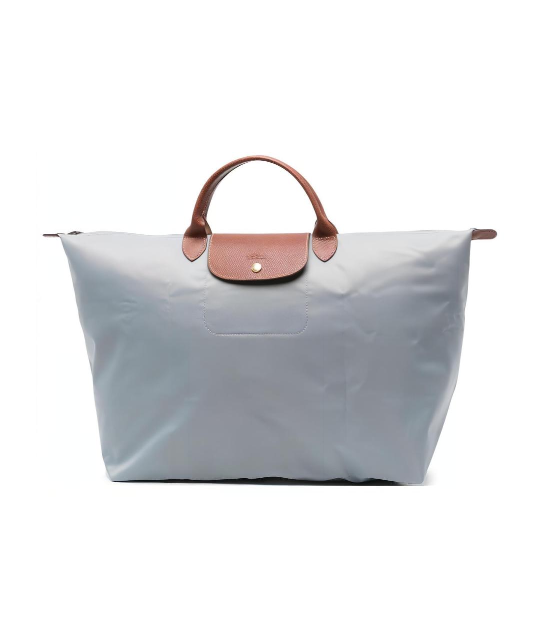 LONGCHAMP Серая тканевая дорожная/спортивная сумка, фото 1