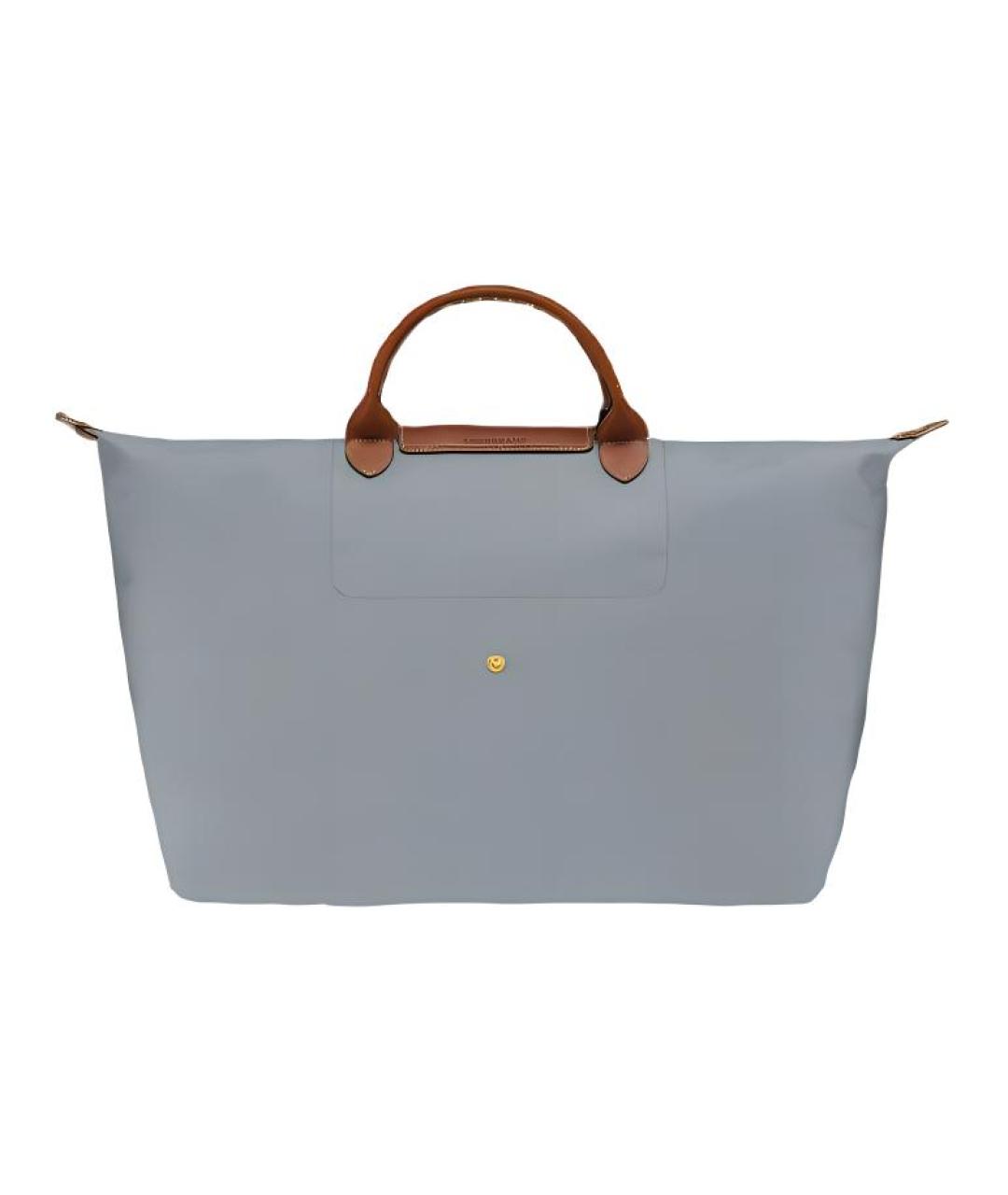 LONGCHAMP Серая тканевая дорожная/спортивная сумка, фото 3