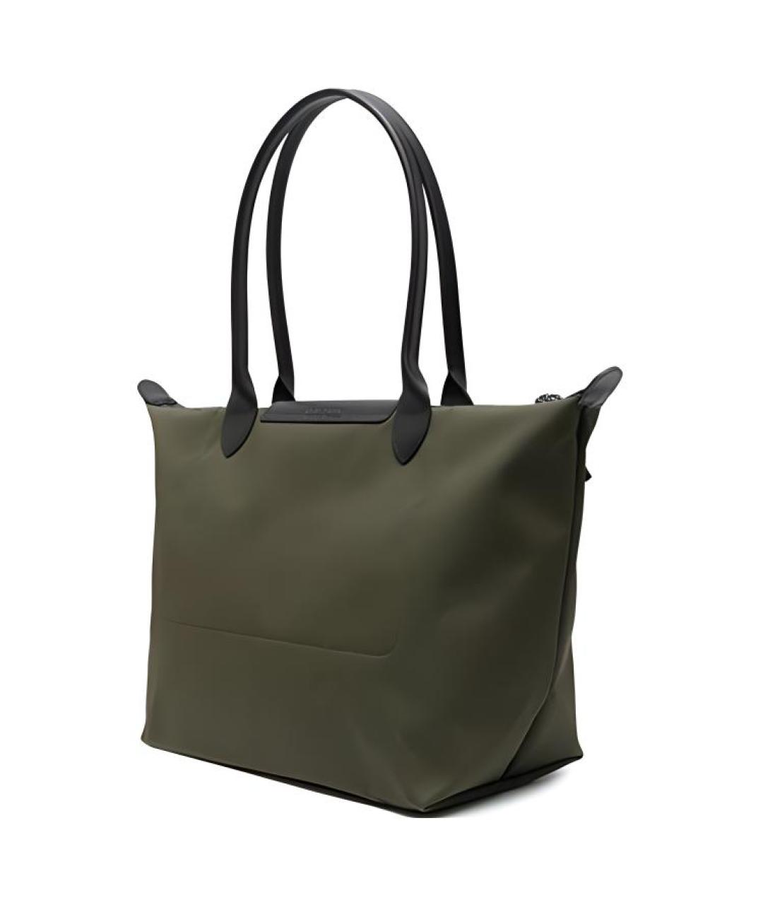 LONGCHAMP Зеленая тканевая сумка через плечо, фото 2