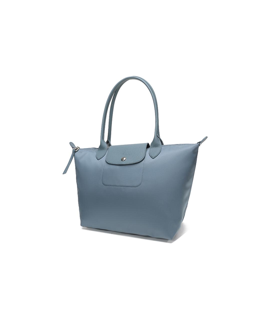 LONGCHAMP Голубая тканевая сумка через плечо, фото 2