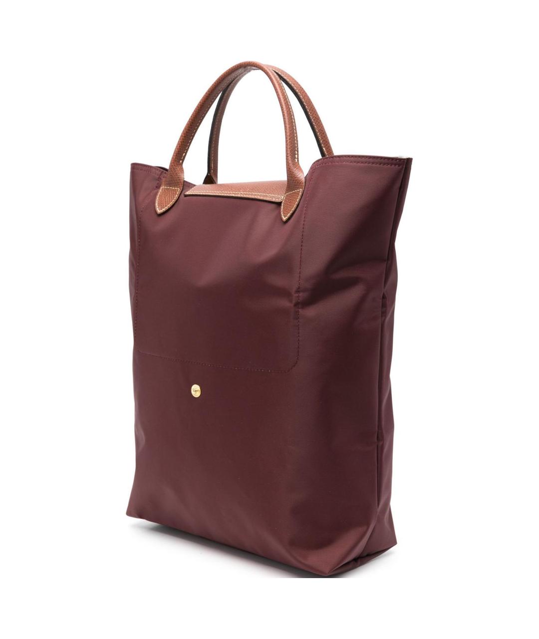 LONGCHAMP Коричневая тканевая сумка через плечо, фото 2
