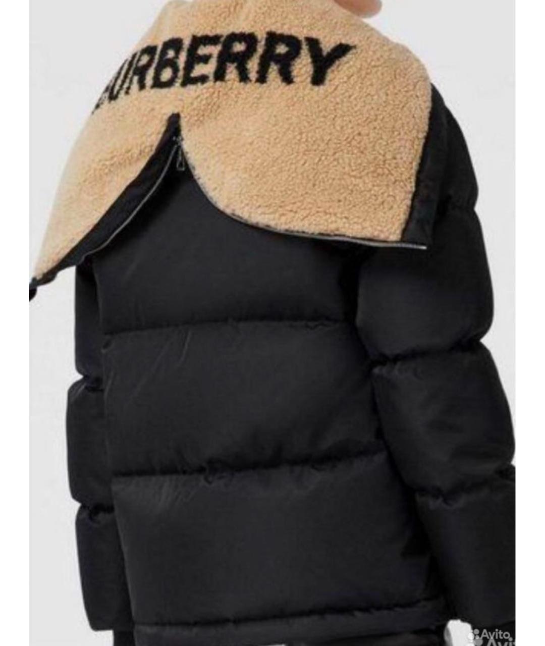 BURBERRY Черный пуховик, фото 2