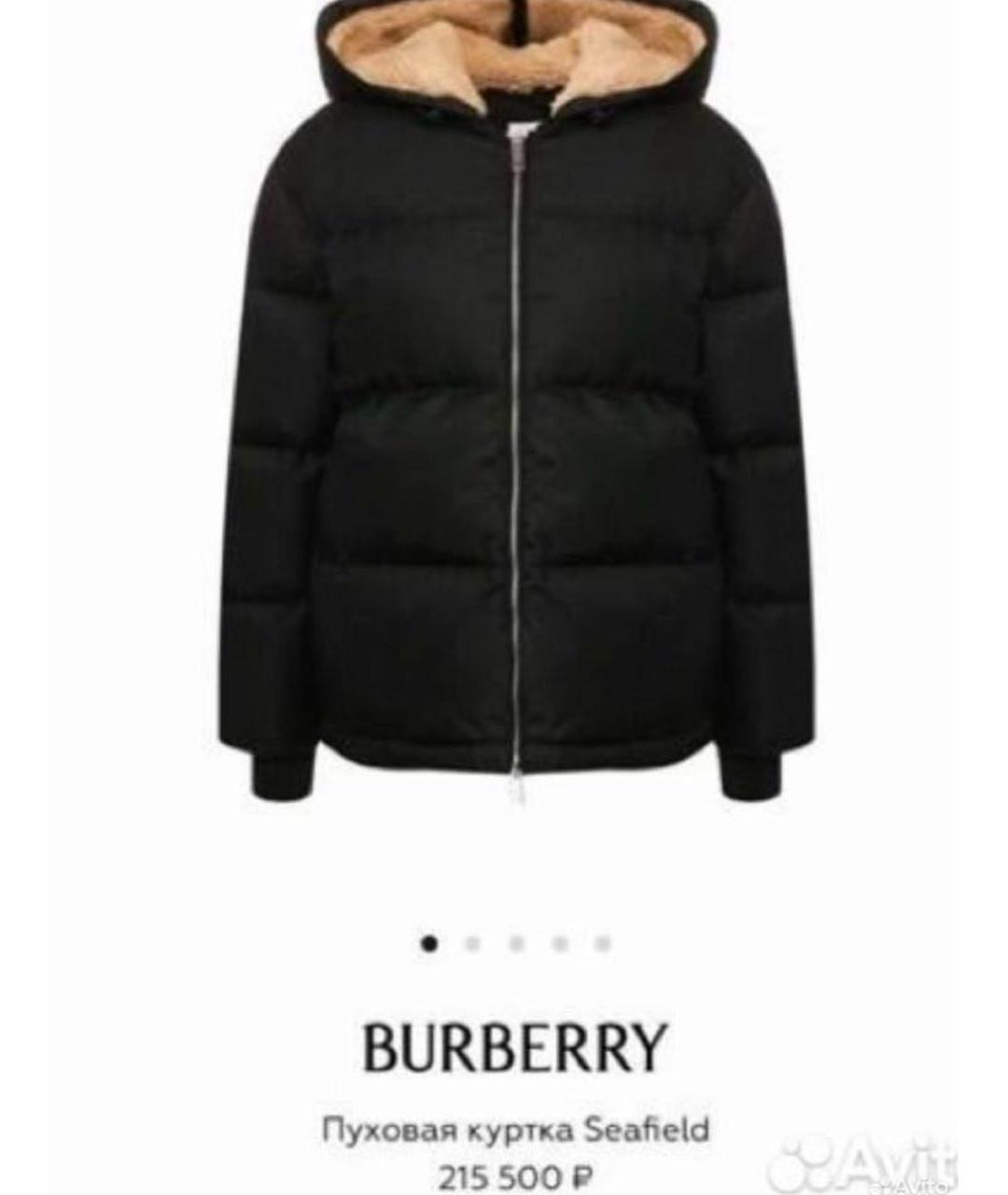 BURBERRY Черный пуховик, фото 7