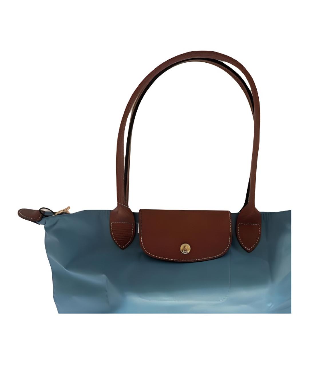LONGCHAMP Синяя сумка тоут, фото 3