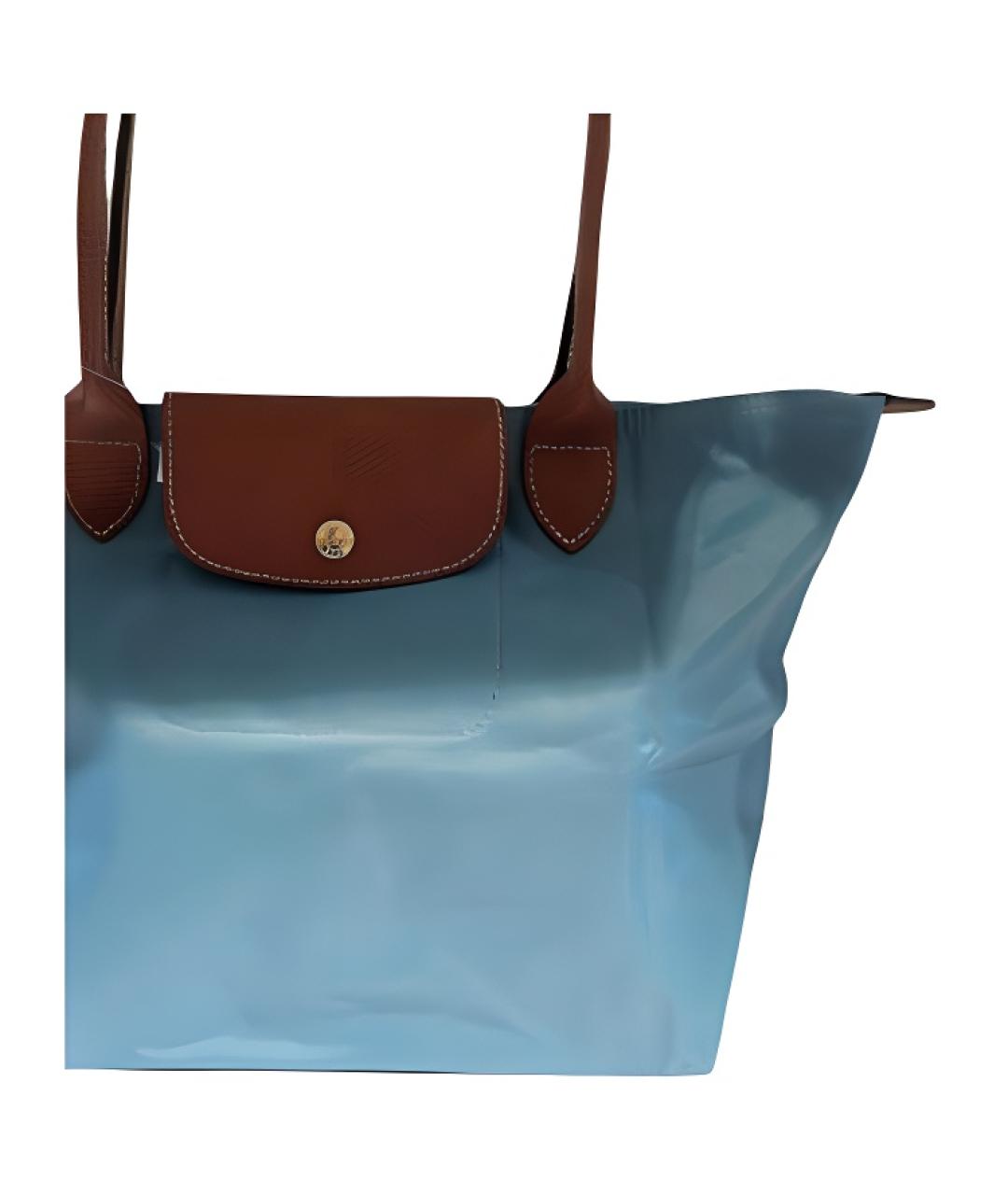 LONGCHAMP Синяя сумка тоут, фото 2