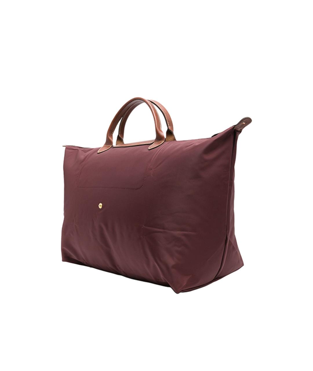 LONGCHAMP Коричневая тканевая дорожная/спортивная сумка, фото 3