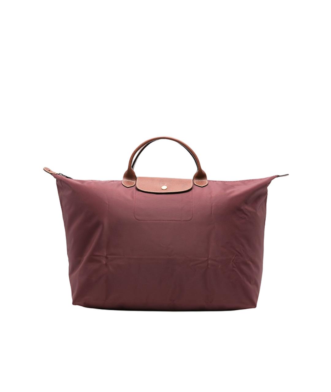 LONGCHAMP Коричневая тканевая дорожная/спортивная сумка, фото 1