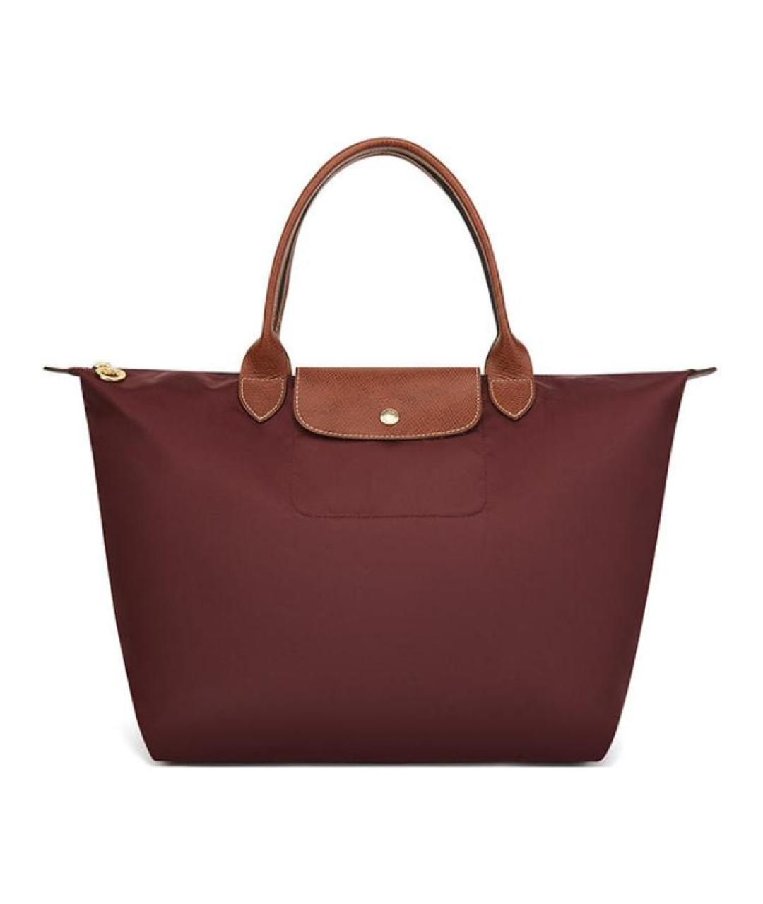 LONGCHAMP Коричневая тканевая сумка через плечо, фото 1