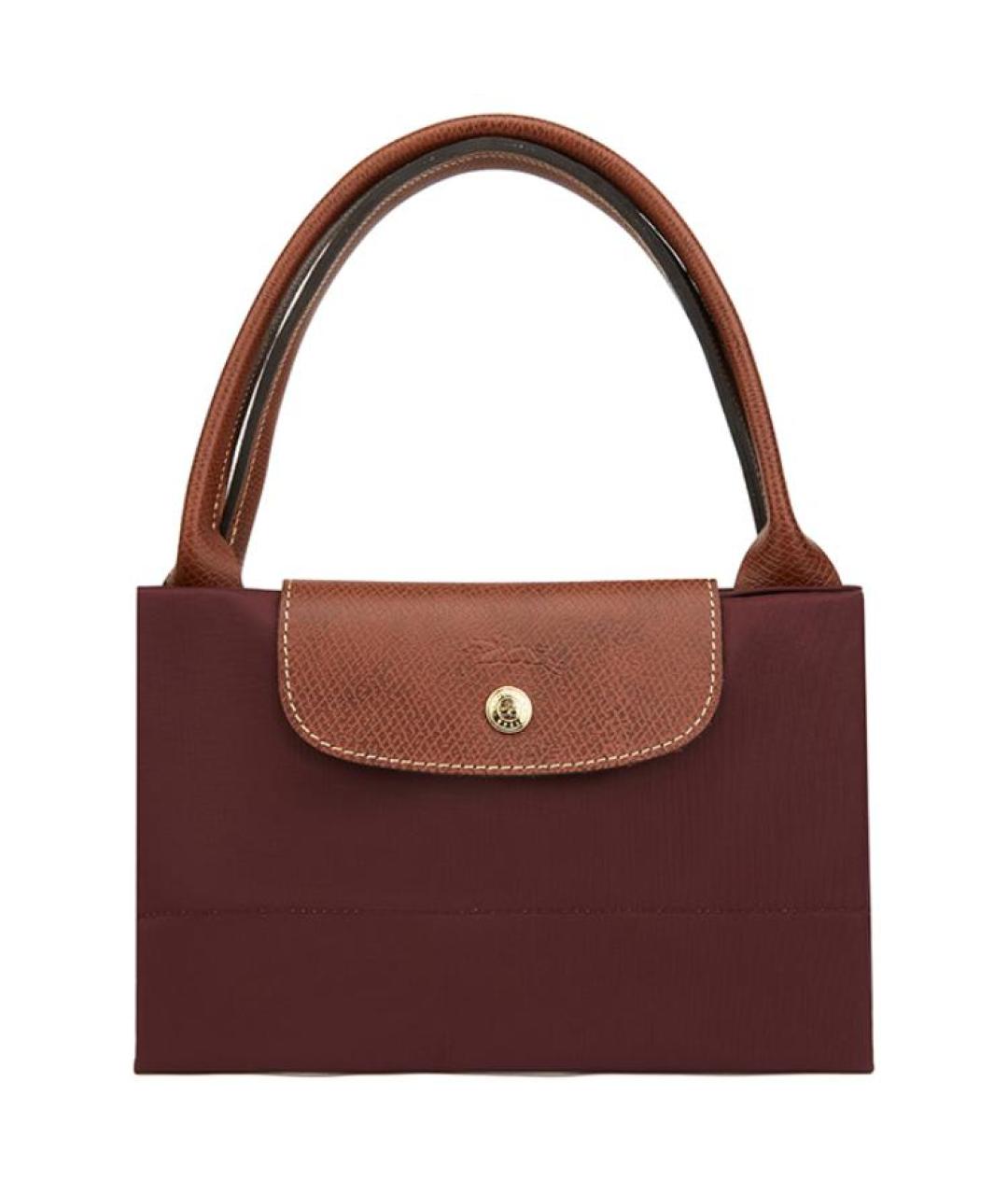 LONGCHAMP Коричневая тканевая сумка через плечо, фото 4