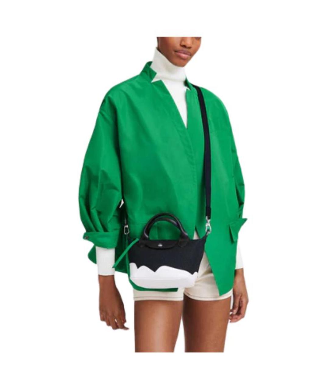 LONGCHAMP Черная синтетическая сумка через плечо, фото 5