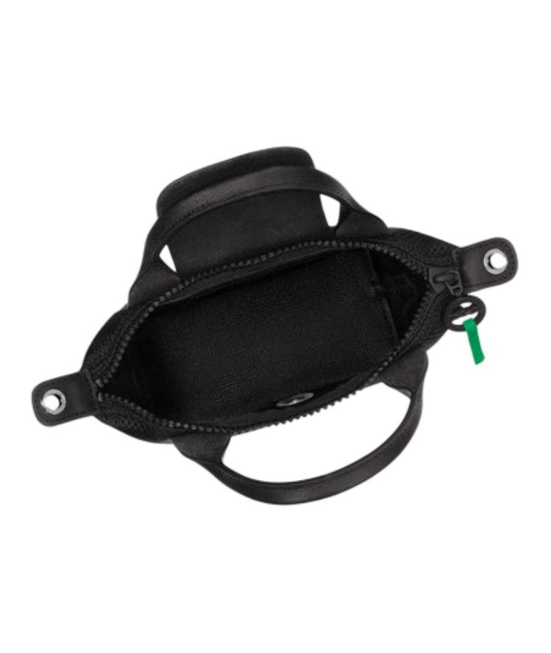 LONGCHAMP Черная синтетическая сумка через плечо, фото 3