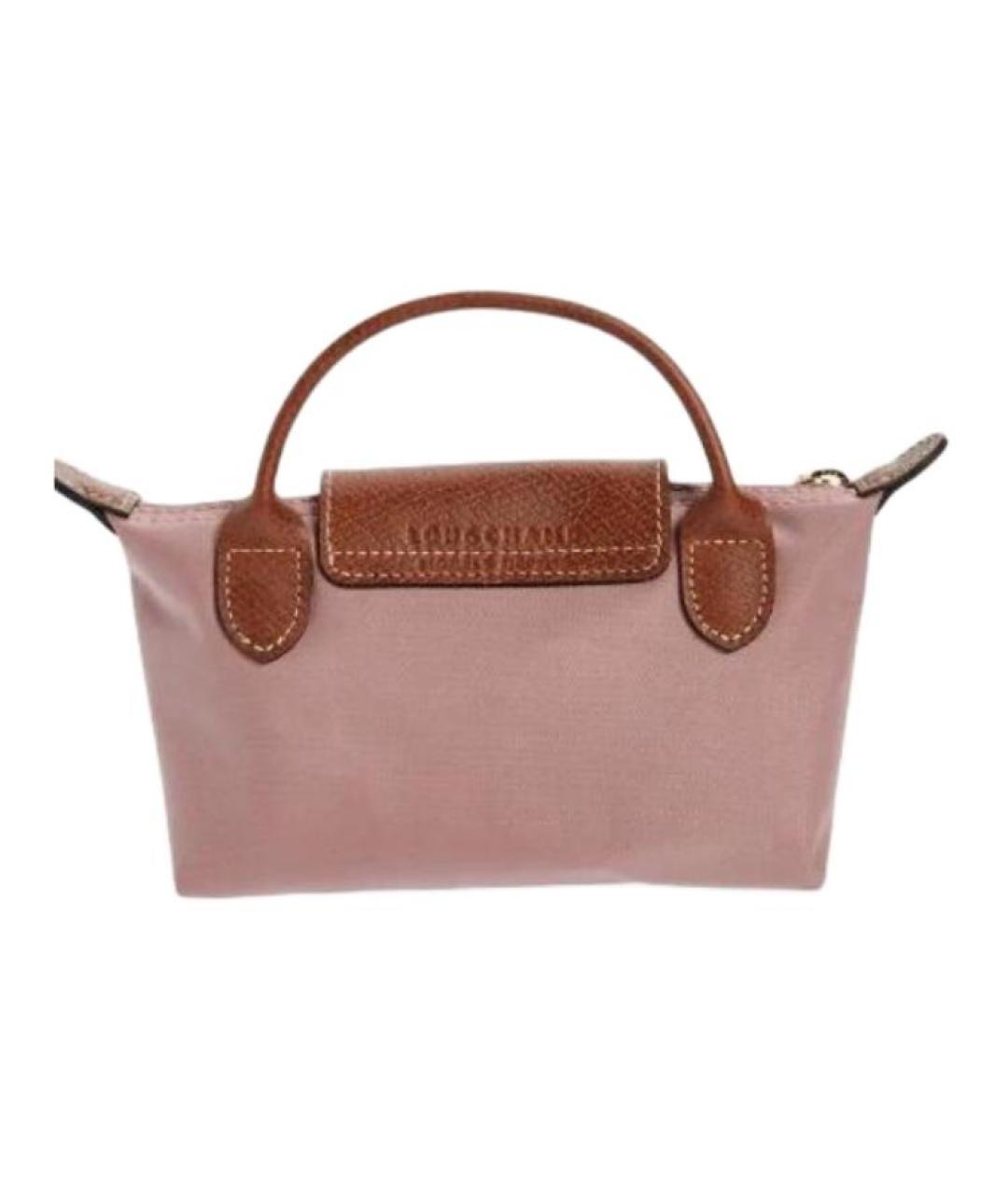 LONGCHAMP Коричневая тканевая сумка через плечо, фото 5