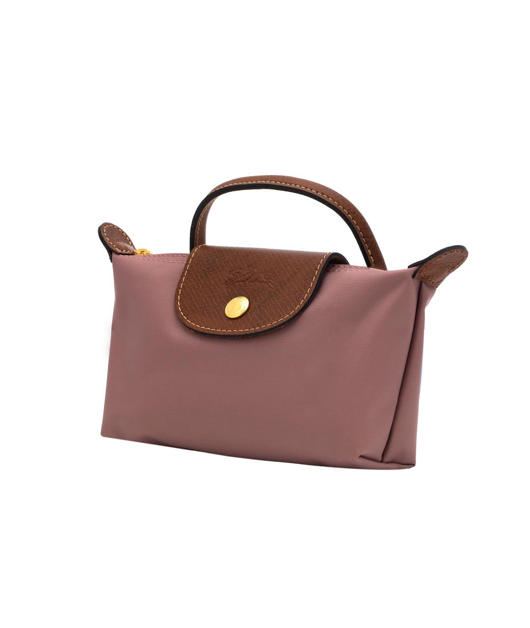 LONGCHAMP Коричневая тканевая сумка через плечо, фото 3