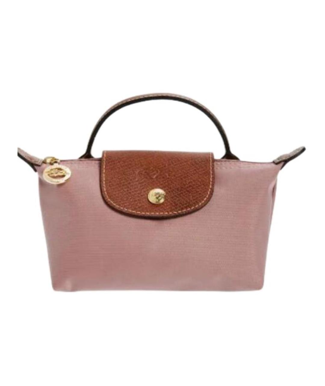 LONGCHAMP Коричневая тканевая сумка через плечо, фото 2